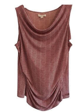 Coldwater Creek Sleeveless Top Draped Cowl Neckline Ruching
Both Sides Size 1X